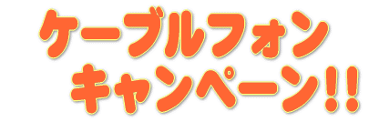 �P�[�u���t�H���L�����y�[��!!
