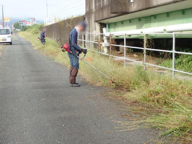 草払い